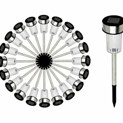 IDMarket 20 bornes solaires d'extérieur* Eclairages D'Ambiance