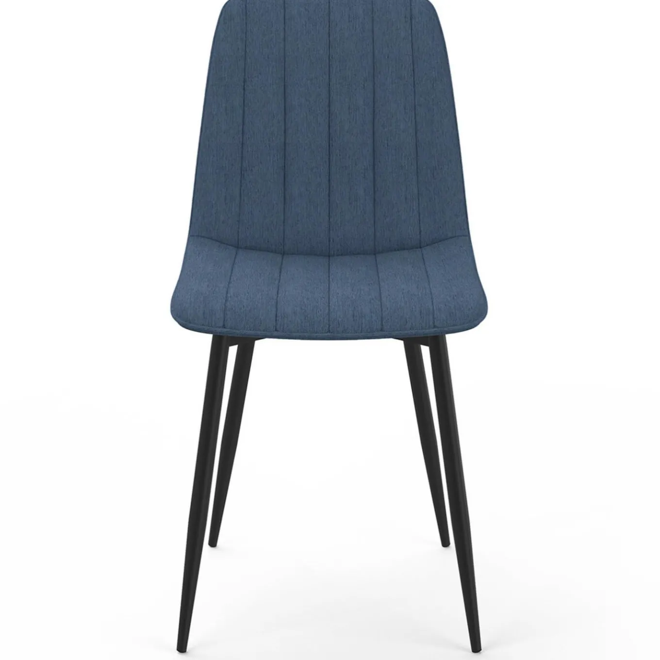 IDMarket 6 chaises en tissu bleu* Tables Et Chaises|Chaises