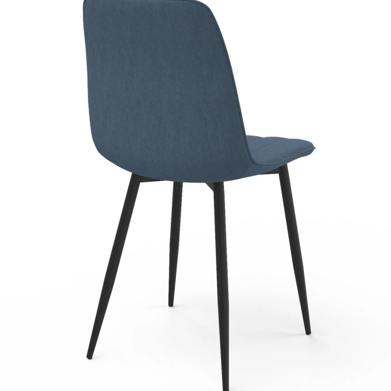 IDMarket 6 chaises en tissu bleu* Tables Et Chaises|Chaises
