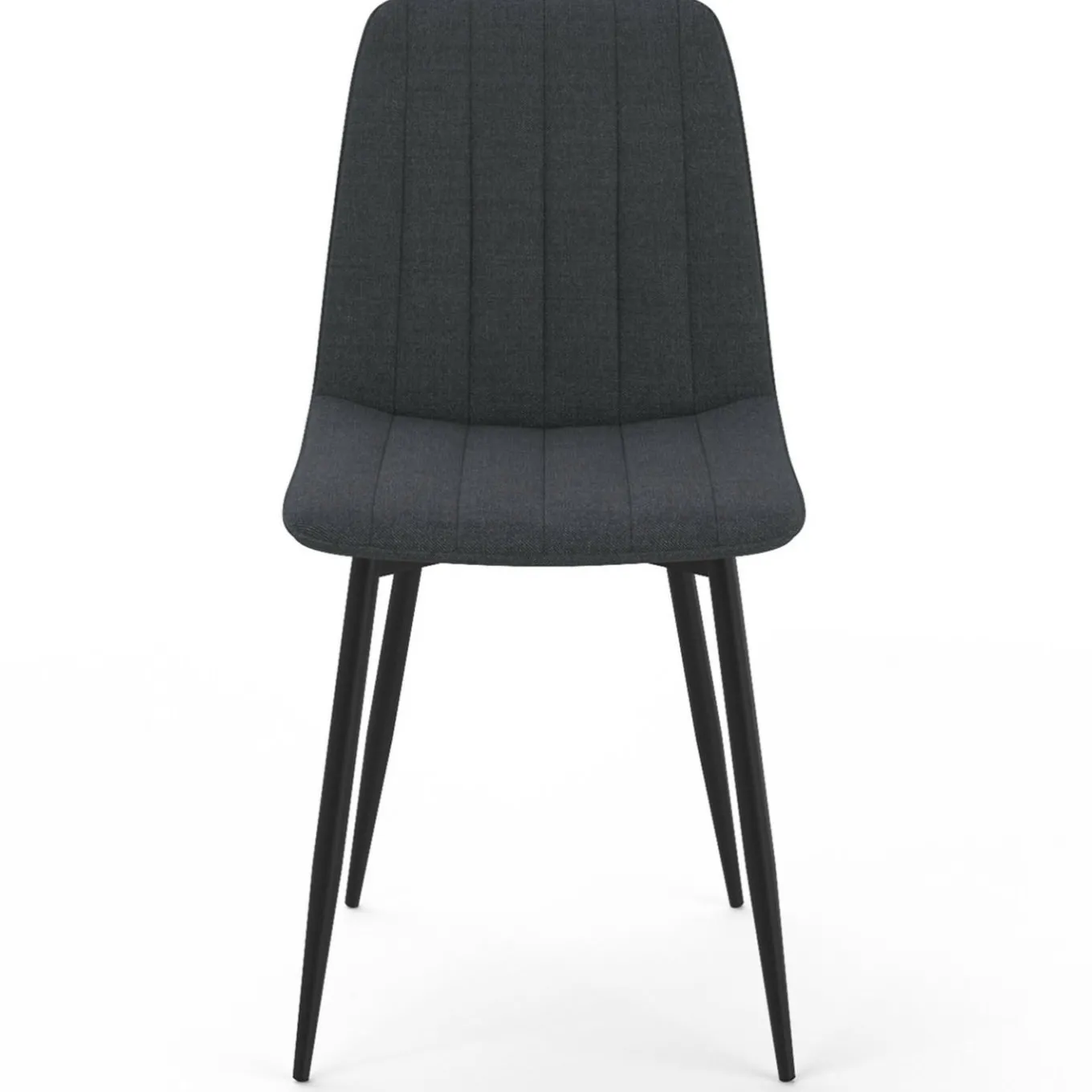 IDMarket 6 chaises en tissu gris foncé* Chaises|Collection Moderne