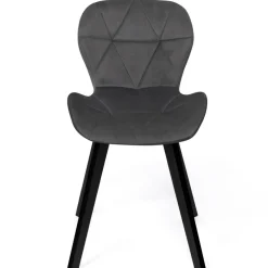 IDMarket 6 Chaises en velours gris foncé* Chaises|Tables Et Chaises