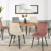 IDMarket 6 Chaises mix color pastel rose, gris et beige* Collection Contemporaine|Chaises