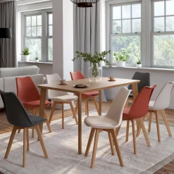 IDMarket 8 chaises scandinaves mix color* Collection Scandinave|Chaises