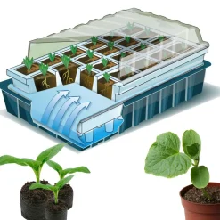 IDMarket 2 Kits de germination pour 80 godets* Serres À Tomates Et Équipement Du Potager