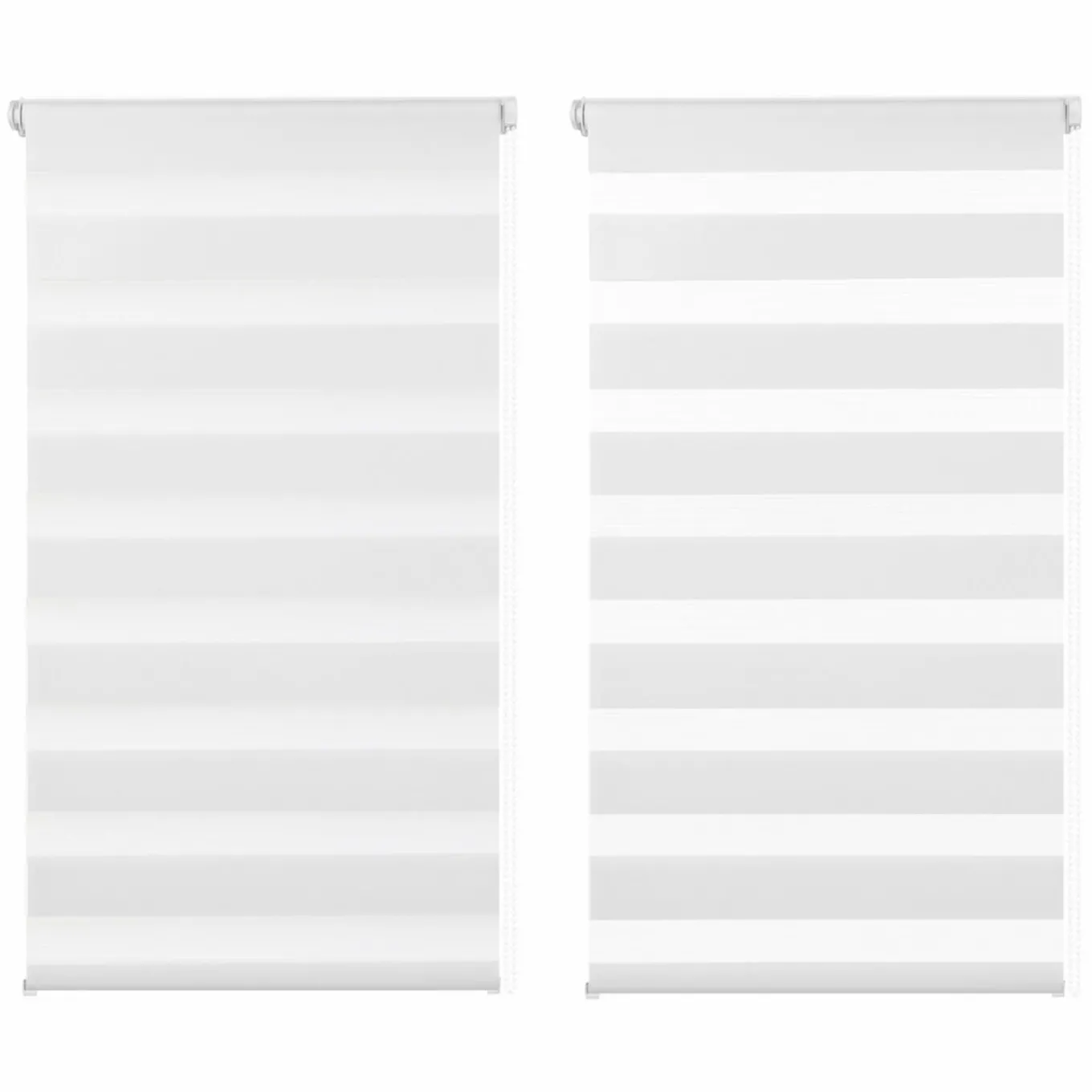 IDMarket 2 Stores jour nuit blanc 45x170 cm* Stores