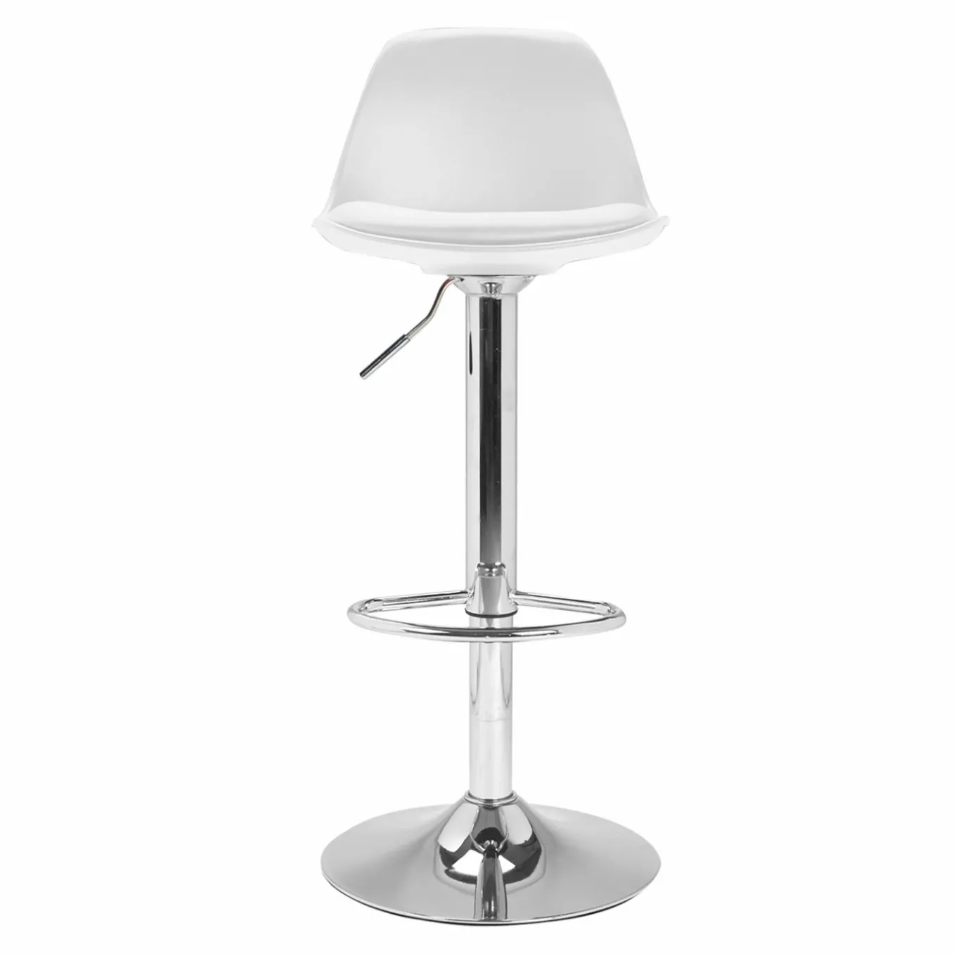 IDMarket 2 tabourets de bar design blanc KARL* Collection Contemporaine|Tabourets De Bar