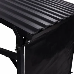 IDMarket Abri bûches extérieur avec housse de protection* Abris De Jardin|Stockage Du Bois