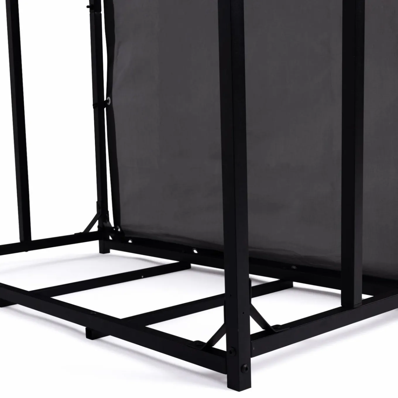 IDMarket Abri bûches extérieur avec housse de protection* Abris De Jardin|Stockage Du Bois