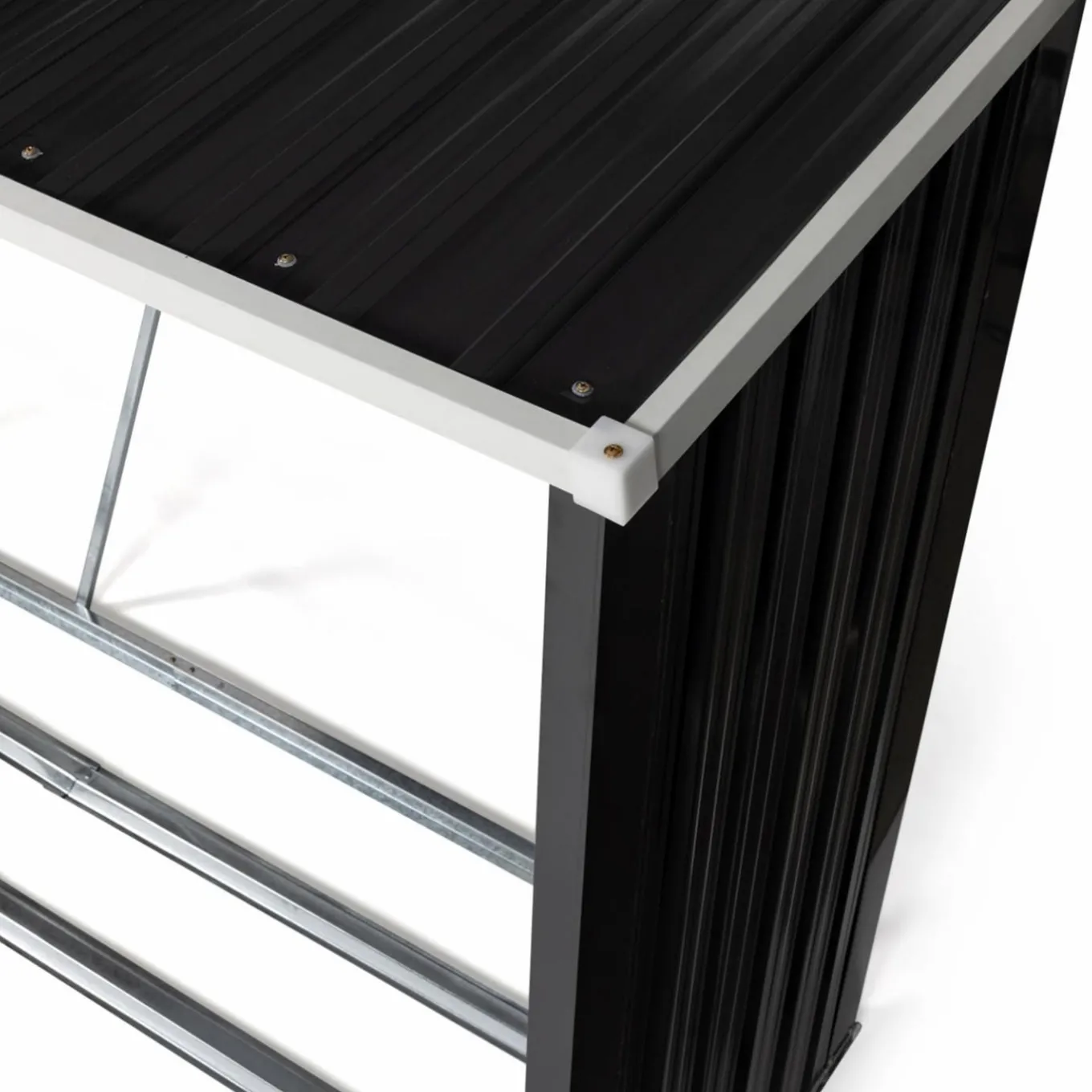 IDMarket Abri bois de chauffage 4 m³ en acier galvanisé* Abris De Jardin|Stockage Du Bois