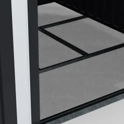 IDMarket Abri de jardin gris en acier galvanisé* Abris De Jardin