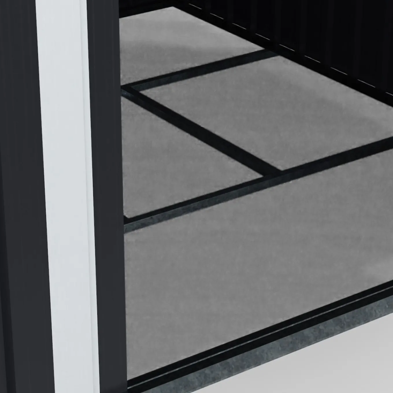 IDMarket Abri de jardin gris en acier galvanisé* Abris De Jardin