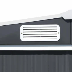 IDMarket Abri de jardin gris en acier galvanisé* Abris De Jardin