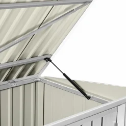 IDMarket Abri de jardin multi-rangements en métal gris clair* Abris De Jardin