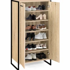 IDMarket Armoire à chaussures industrielle bois et métal* Petits Meubles|Meubles À Chaussures