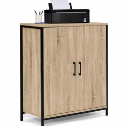 IDMarket Armoire basse industrielle 2 portes* Armoires