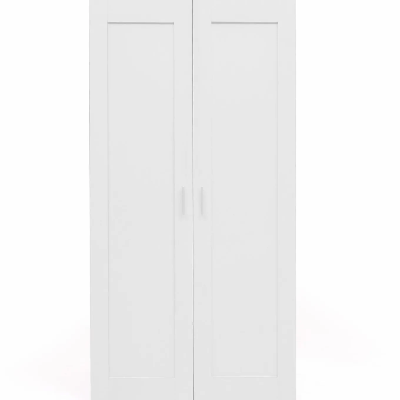 IDMarket Armoire blanche 2 portes 80 cm* Collection Agencement Magasin|Collection Télétravail