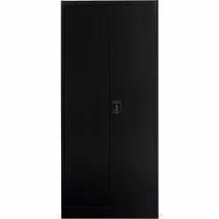 IDMarket Armoire de bureau en métal noir 80x180 cm* Collection Agencement Magasin|Collection Télétravail