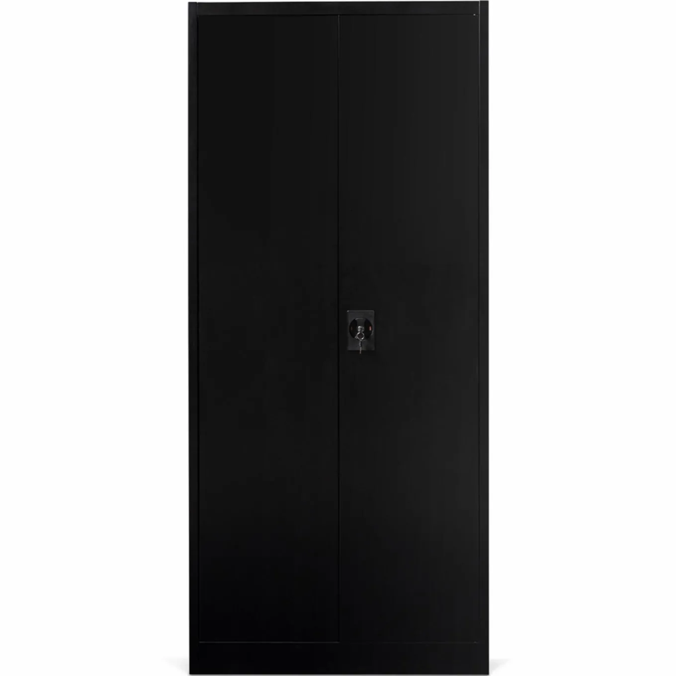 IDMarket Armoire de bureau en métal noir 80x180 cm* Collection Agencement Magasin|Collection Télétravail