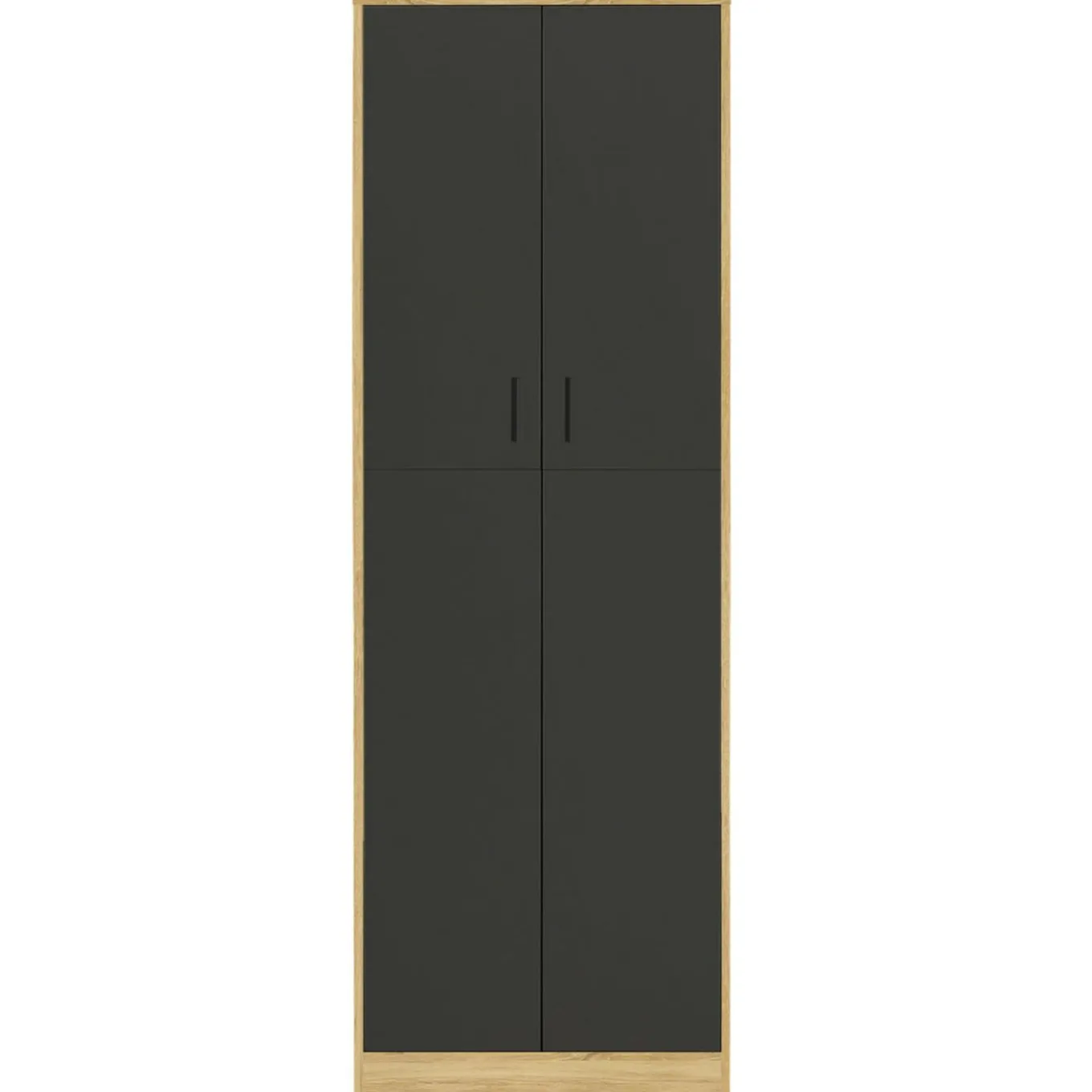 IDMarket Armoire de bureau multifonction bois noir* Collection Télétravail|Collection Moderne