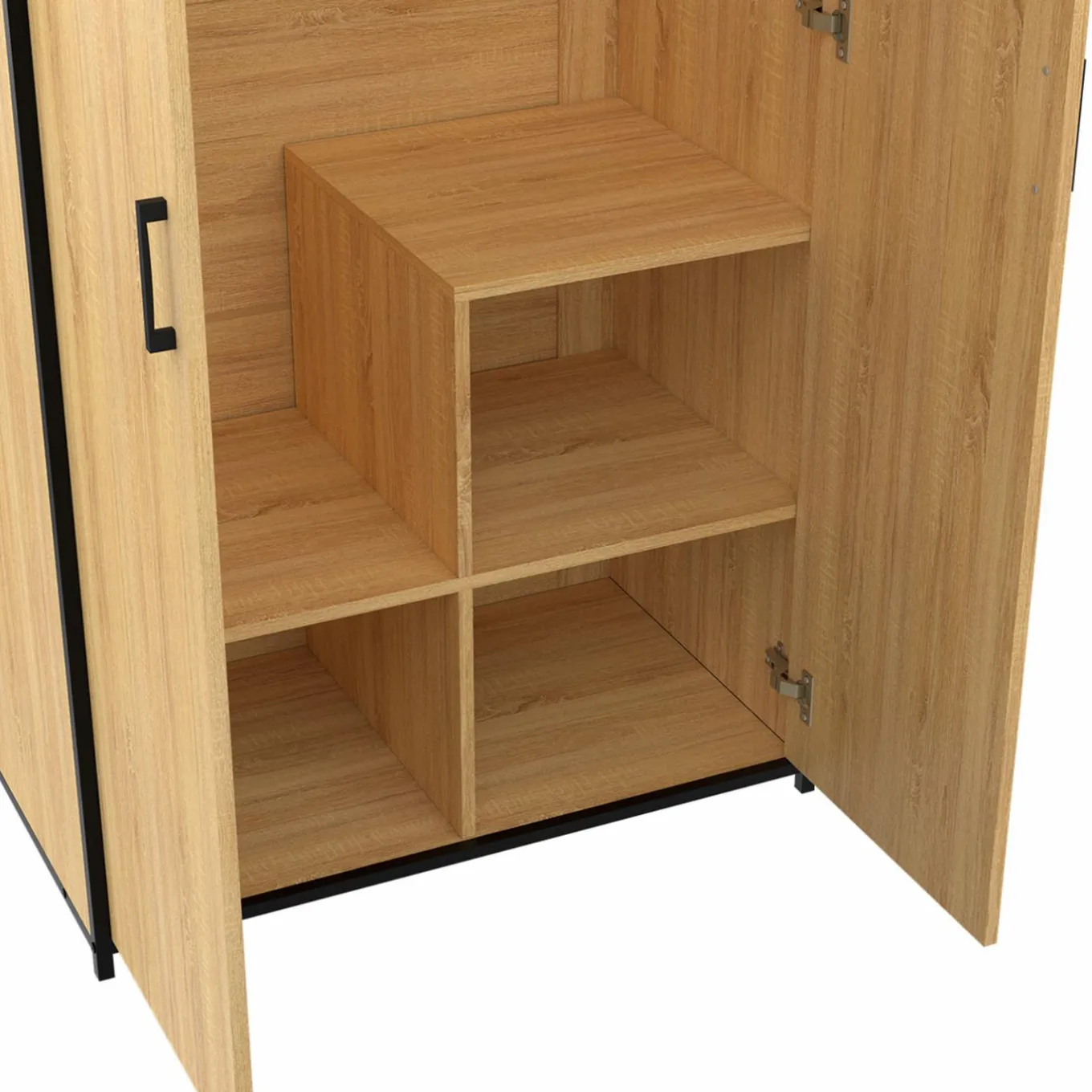 IDMarket Armoire grande capacité avec penderie et étagères* Rangement Et Accessoires|Meubles Hauts