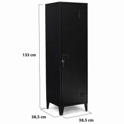 IDMarket Armoire vestiaire métallique noire* Rangement Et Accessoires|Collection Agencement Magasin