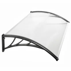 IDMarket Auvent de porte marquise polycarbonate 80x120 cm* Auvents Et Marquises De Porte