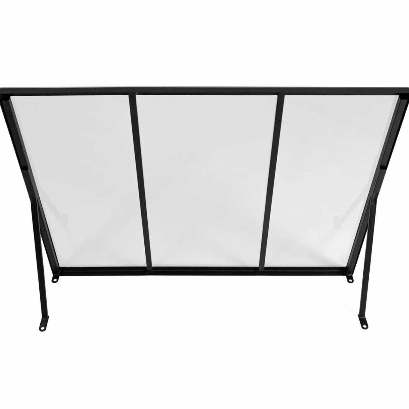 IDMarket Auvent de porte moderne verrière noire 90 x 140 cm* Auvents Et Marquises De Porte
