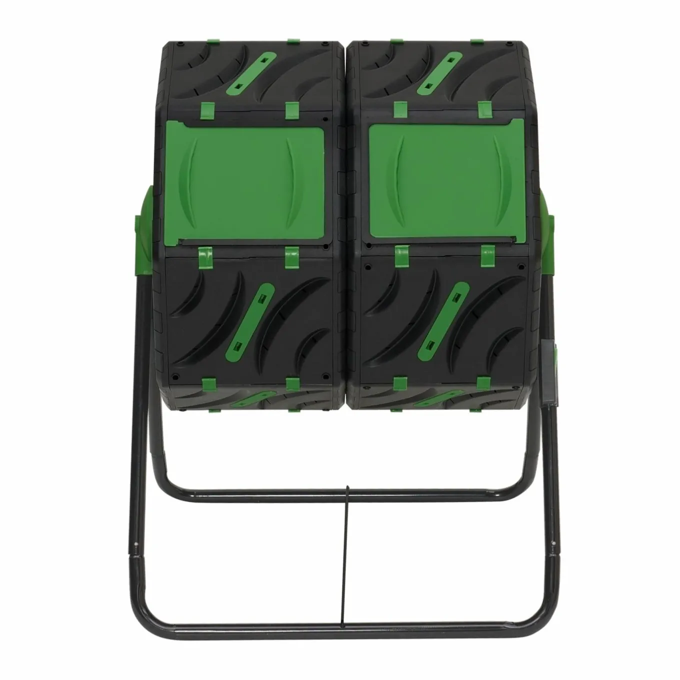 IDMarket Bac de compostage rotatif double 140L* Entretien Du Jardin Et Accessoires