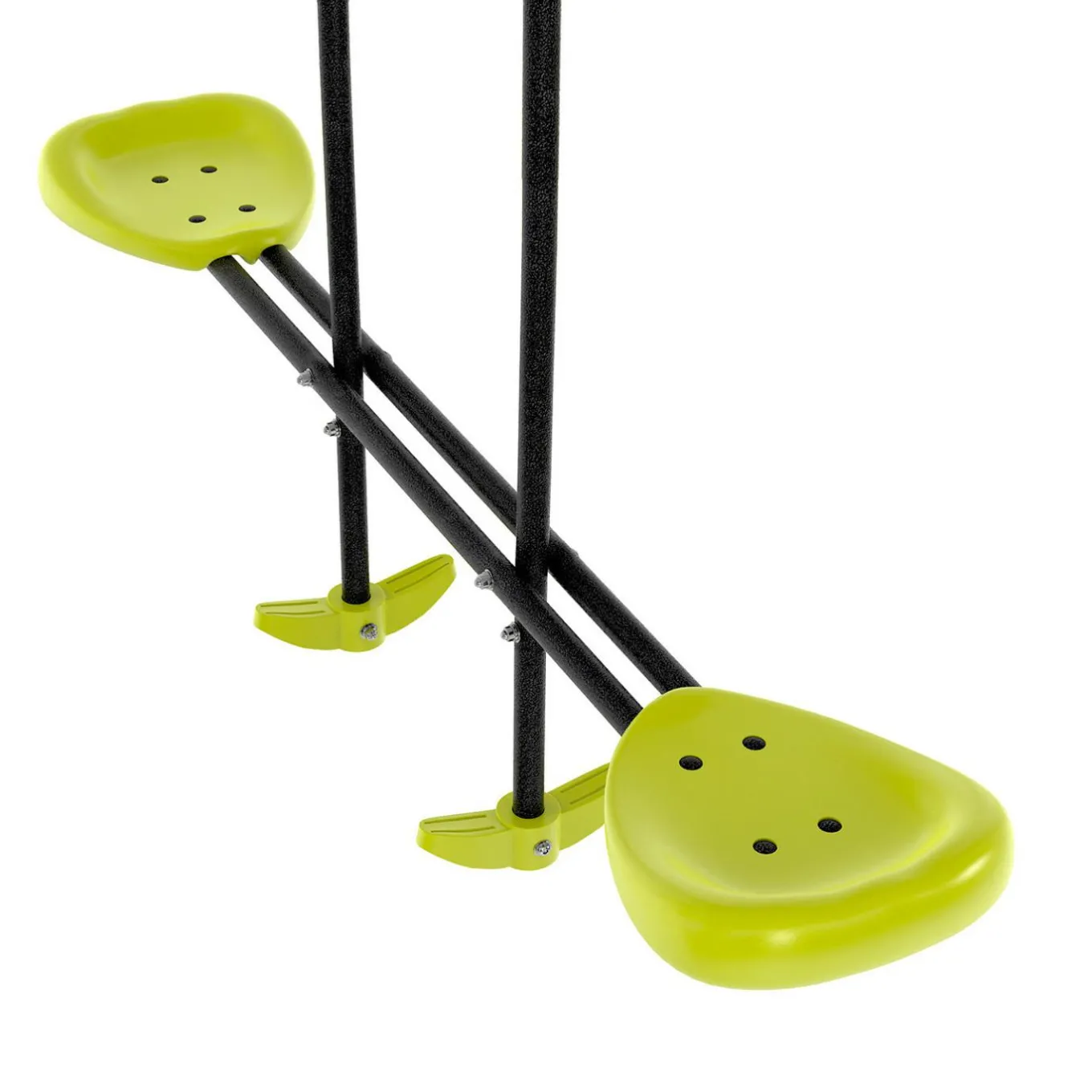 IDMarket Balançoire verte avec 4 agrès pour 6 enfants*Enfant Jeux Enfant|Loisirs Et Jeux D'Exterieur