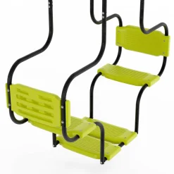 IDMarket Balançoire verte avec 4 agrès pour 6 enfants*Enfant Jeux Enfant|Loisirs Et Jeux D'Exterieur