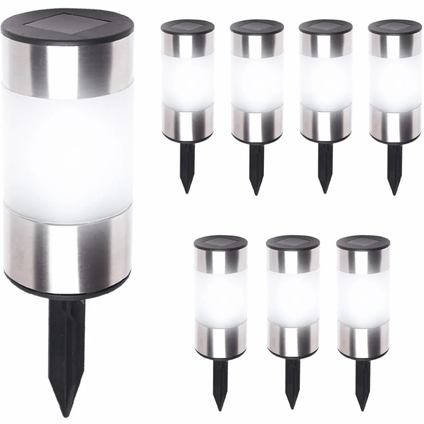 IDMarket Balises solaires sans fil avec détecteur de crépuscule* Eclairages D'Ambiance