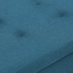 IDMarket Banc coffre bleu canard 76 cm* Bancs D'Entrée|Chambre Complète Adulte