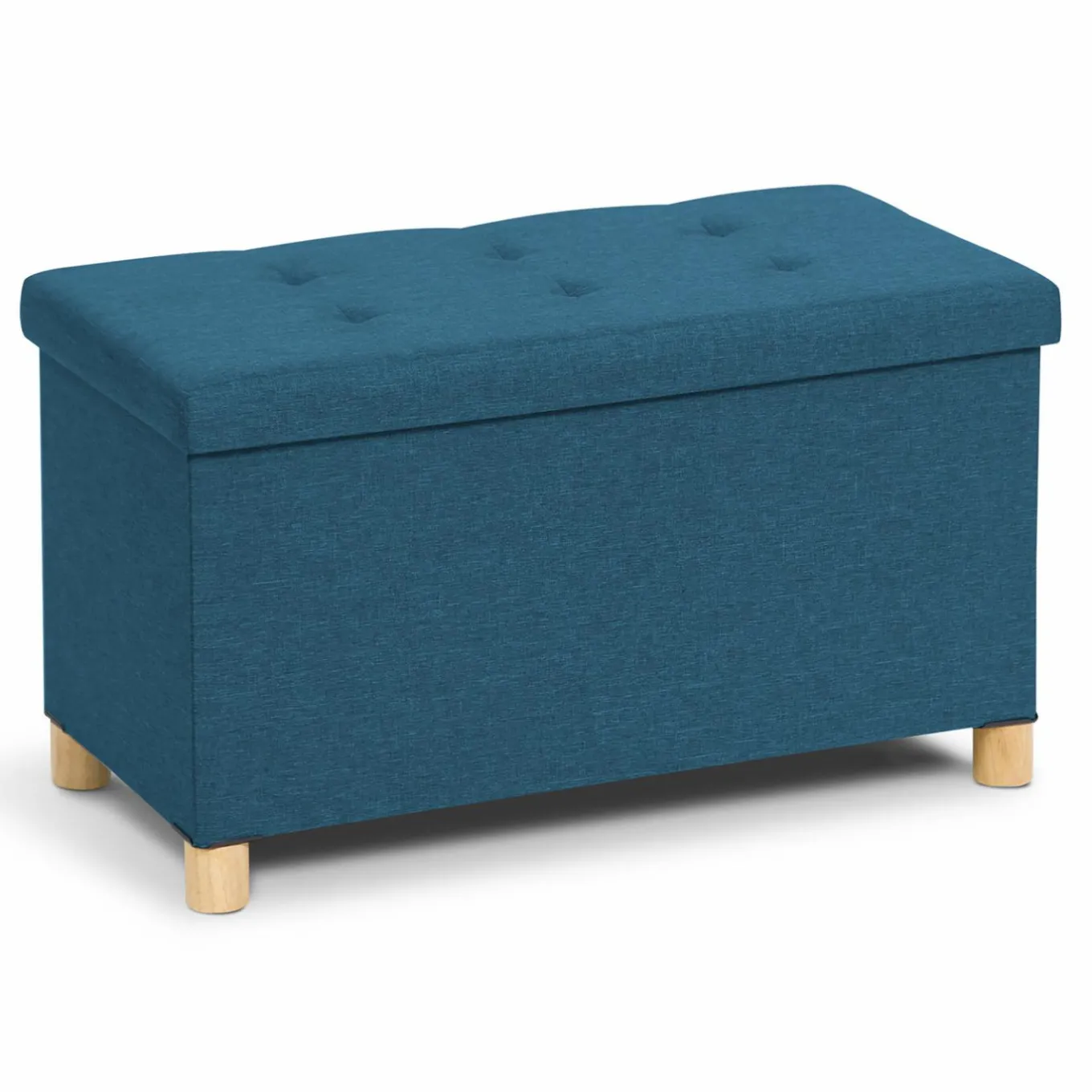 IDMarket Banc coffre bleu canard 76 cm* Bancs D'Entrée|Chambre Complète Adulte