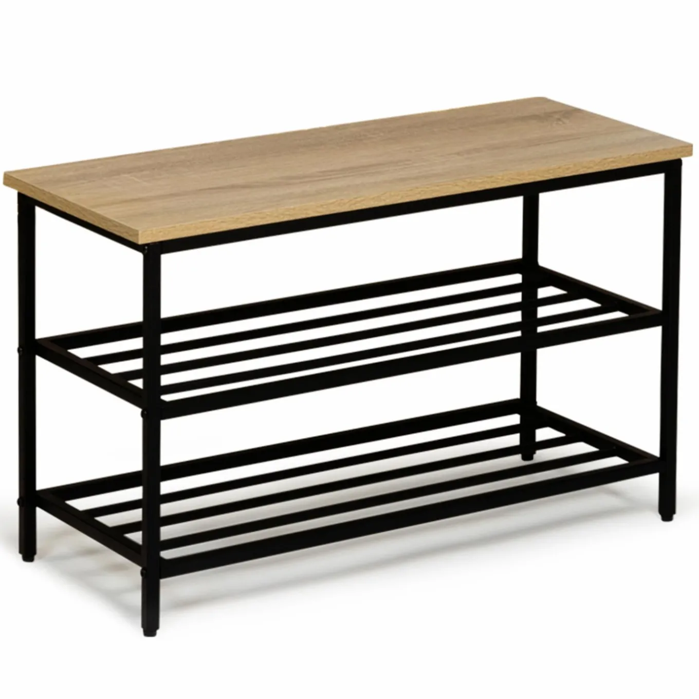 IDMarket Banc d’entrée rangement chaussures style industriel* Meubles Bas|Collection Industrielle