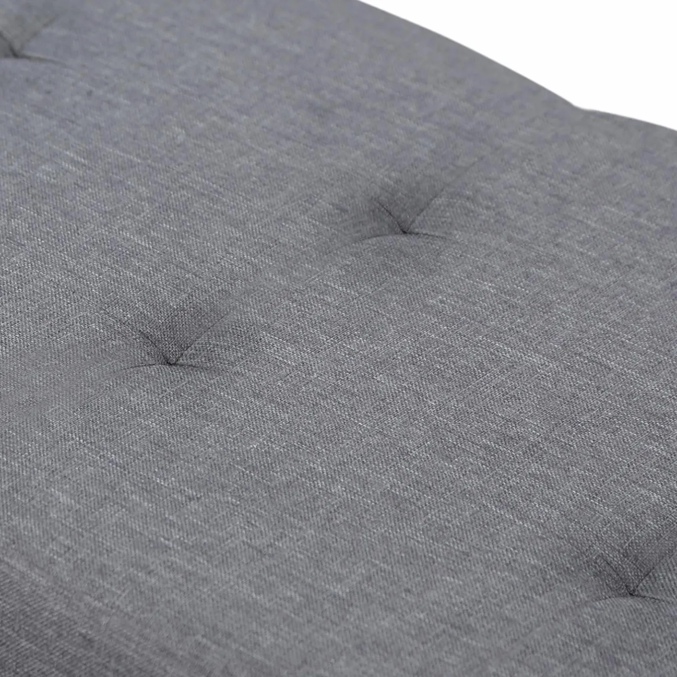 IDMarket Banquette rangement tissu gris anthracite en lin* Bancs D'Entrée|Chambre Complète Adulte