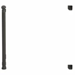 IDMarket Barrière extensible pour chien et animaux domestiques 130cm grise* Barrières Extensibles|Accessoires Animaux