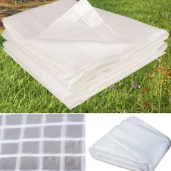 IDMarket Bâche armée transparente 4x6 m renforcée* Bâches Découpables Et Accessoires