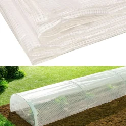 IDMarket Bâche armée transparente 8x12 m renforcée* Bâches Découpables Et Accessoires