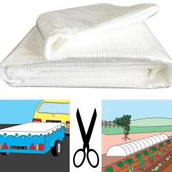 IDMarket Bâche armée transparente 5x8 m renforcée* Bâches Découpables Et Accessoires