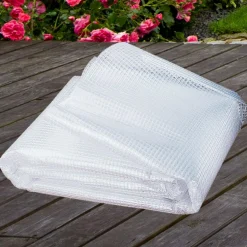 IDMarket Bâche armée transparente 5x8 m renforcée* Bâches Découpables Et Accessoires