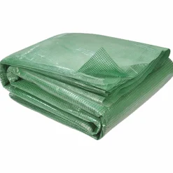 IDMarket Bâche serre tunnel relevable verte 3x6m* Bâches Pour Serres Et Accessoires