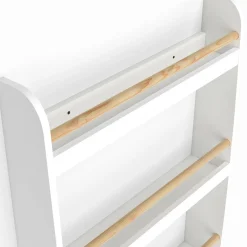 IDMarket Bibliothèque enfant murale blanc et bois*Enfant Meubles Rangement Jouet|Meubles Enfant