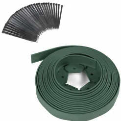 IDMarket Bordure de jardin flexible verte à planter* Bordures De Jardin