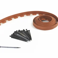 IDMarket Bordure de jardin flexible marron terracotta à planter* Bordures De Jardin