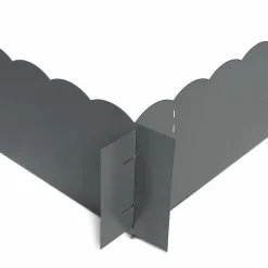 IDMarket Bordures de jardin en acier gris anthracite* Bordures De Jardin