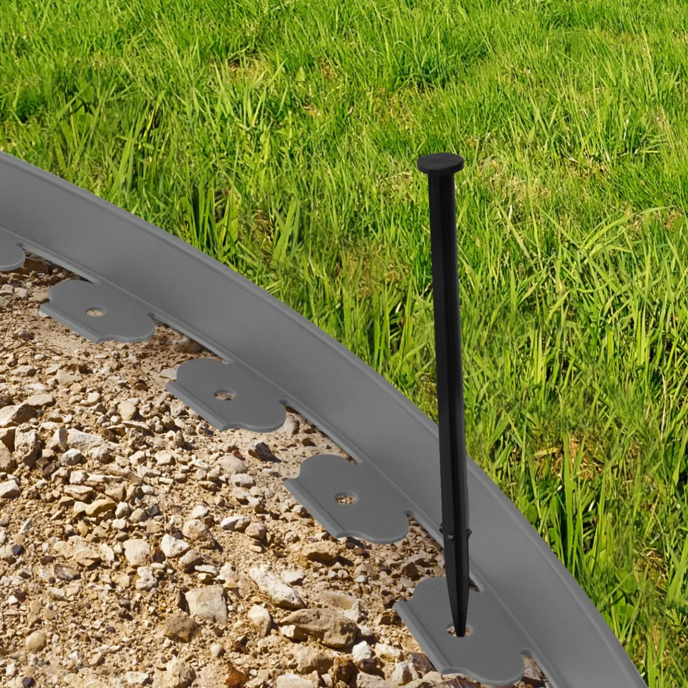 IDMarket Bordures de jardin flexibles gris anthracite 8mx12cm* Bordures De Jardin