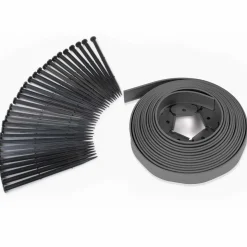 IDMarket Bordures de jardin flexibles gris anthracite 8mx12cm* Bordures De Jardin
