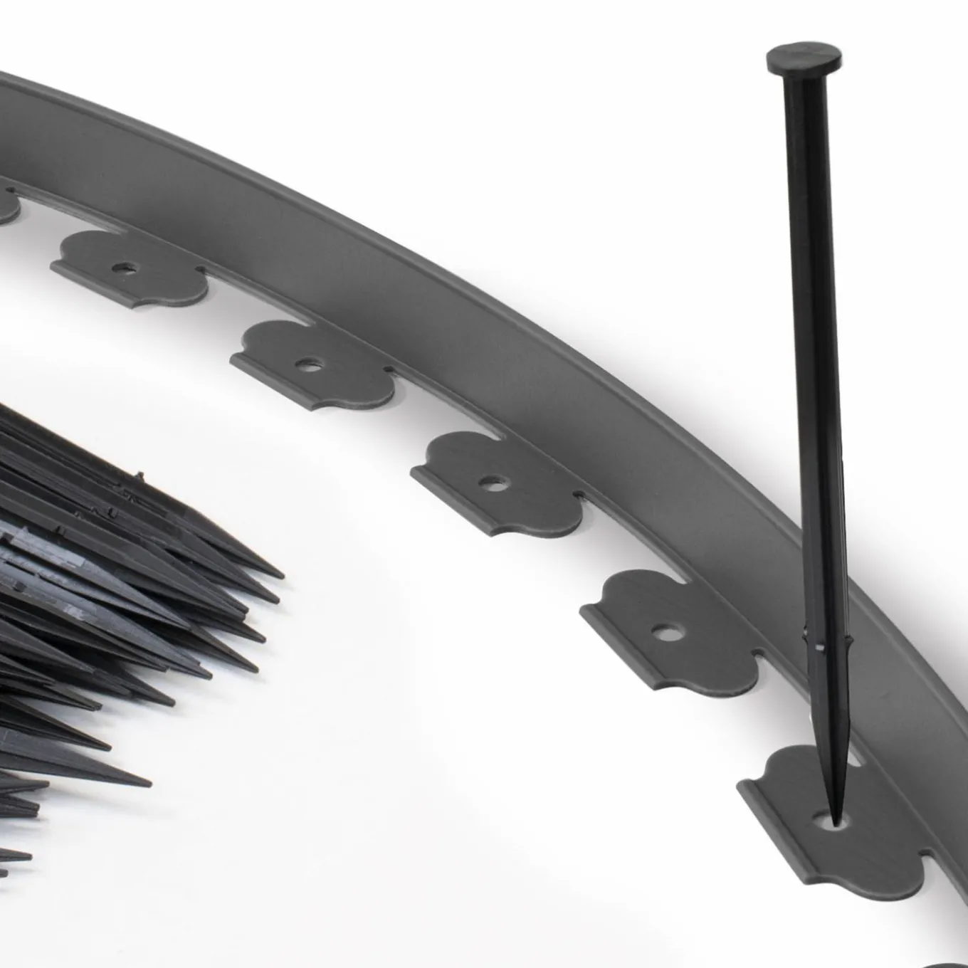 IDMarket Bordures de jardin flexibles gris anthracite 8mx12cm* Bordures De Jardin