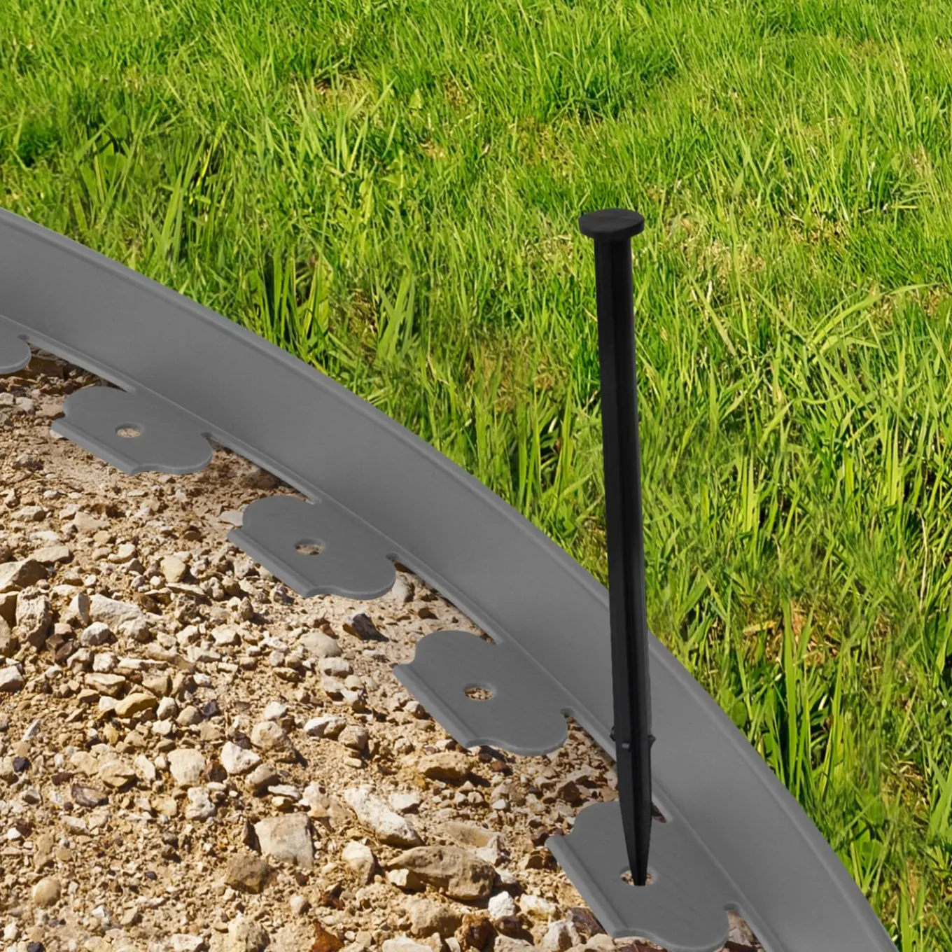 IDMarket Bordures de jardin flexibles gris anthracite* Bordures De Jardin