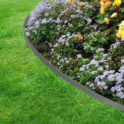 IDMarket Bordures de jardin flexibles gris anthracite* Bordures De Jardin